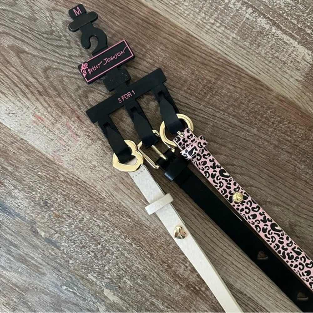 Betsey Johnson 3PCK Belts